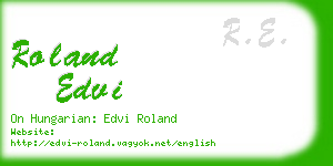 roland edvi business card